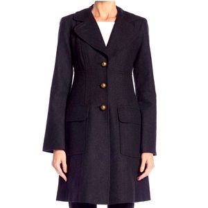 Nanette Lepore Mod Wool Steam Punk Tailored Coat